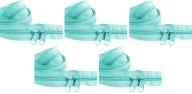 Špirálový zips 5 mm zips MINT 5 metrov + 10 zipsov