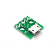 MicroUSB / 5PIN 2,54 mm zásuvkový adaptérový modul