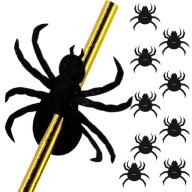 Halloweenska dekorácia na jednorazovú slamku