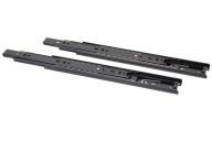 Guľové vedenie zásuviek SEVROLL, plnovýsuv 450 mm, čierna, nosnosť 30 kg