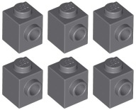 LEGO 87087 TEHLA 1x1 tmavosivá (3g) 6 ks.