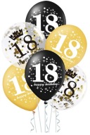 Sada 18 balónov k osemnástym narodeninám po 6