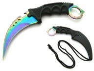 Nôž na krk KARAMBIT BSH CS:GO Kari N-066H Skutočný nôž s krytom