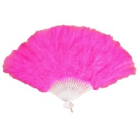 Vejár z pravého peria Burlesque Retro COLORS