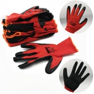 6 PÁROV LATEXOVÉ PRACOVNÉ RUKAVICE, S LATEXOVÝM POVRCHOM, veľkosť 9