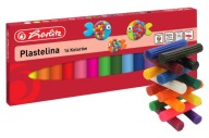 HERLITZ SCHOOL PLASTICINE 16 FARIEB V KARTÓNE
