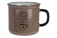 Kameninový hrnček 390 ml Kávový mix farieb