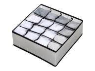 ORGANIZÁTOR ZÁSUVKY S 20 PRIHORKAMI 32x12x32 cm ČIERNO-BIELA