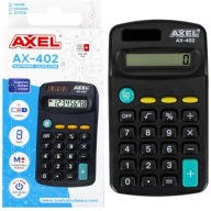 KALKULAČKA ŠKOLSKÉ KANCELÁRSKE ELEKTRONICKÉ VRECKOVÉ 8-MIESTNE AXEL AX-402