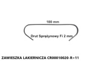Prívesky farby S CR00010020-R=11 50 ks.