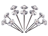 Krištáľové DIAMANTOVÉ ČELY HLAVY 51 mm 50 ks