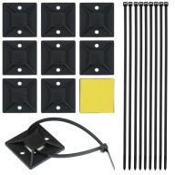 10x SAMOLEPIACI ORGANIZÁTOR KÁBLOV DRŽIAK KÁBLOV LEPIDLO 20x20mm