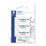 STAEDTLER ERASER WHITE 3 ks