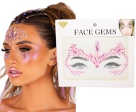 Kryštály 3D nálepky na tvár MAKE UP festival SAMOLEPIACI