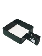 Zelená počiatočná a koncová príchytka na stĺpik 70x70, zelený panel, priemer 4 mm