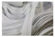 PÁSKA NA Zips ľanová 3mm biela 1m + zipsy