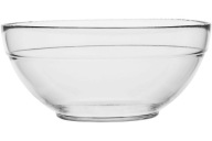 Sklenená misa na šalát 21,7 cm TREND GLASS okrúhla.