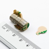 Samolepiaci magnet s lepidlom 10x1mm N+S 20 ks