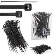 100x sťahovacie pásky Káblové pásky Zipsy 2,5 x 160 mm Silné UV sťahovacie pásky