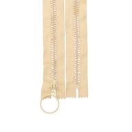 Nedeliaci zips, 16 cm, béžová