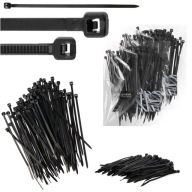 200x sťahovacie pásky Káblové pásky Zipsy 2,5 x 100 mm Silné UV sťahovacie pásky