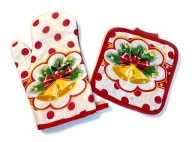 VIANOČNÁ SÚPRAVA RUKAVIČKA + VÝPAL Santa Claus Vianoce 8