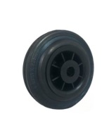 Kruh, krúžok fi. 125 mm, plast a guma, s klzným ložiskom.