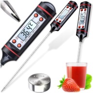 KUCHYNSKÝ TEPLOMER DIGITÁLNA LCD SONDA NA MÄSO, VÍNO, TEKUTÉ POTRAVINY