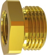 Mosadzná redukčná vsuvka 25 bar 3/4'' až 3/8''