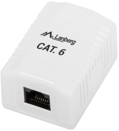 ZÁSUVKOVÁ ZÁSUVKA Internetová povrchová sieť Single RJ45 LAN CAT 6