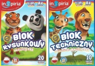 POĽSKÝ technický a kresliaci blok WHITE A4 set