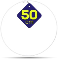 BIELA ​​kovová obruč 50 cm