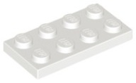 LEGO 3020 TANIER 2x4 biele NOVINKA == (1g)