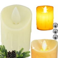 LED VLOŽKA SVIEČKY BLIKAJÚCI PLAMEŇ SVIEČKA VODEODOLNÁ + BATÉRIE 7,5 cm