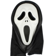 Scream Scary Movie maska ​​s kapucňou maskujúca halloweenske rekvizity