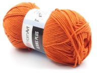 Priadza Jeans Plus YarnArt YarnArt, oranžová farba 85