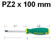 Krížový skrutkovač PZ2 x 100mm D71Z2100 Jonnesway