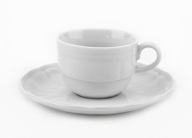 Castel White šálka s podšálkou 100 ml