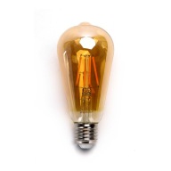 E27 LED žiarovka ST64 4W RETRO medovo žltá jantárová 2200K