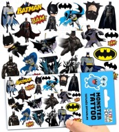 UMÝVAJÚCE DOČASNÉ TETOVANIE PRE DETI DETSKÝ BATMAN ORIGINÁLNE DIZAJNY