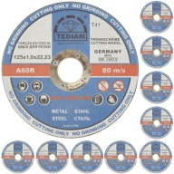 10X TEDIAM METAL rezací kotúč 125x1,0x22,23