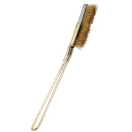 Drôtená kefa úzka štrbinová, 21 cm, mosadz