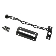 ZÁMKA DVERÍ, BLOK, REŤAZOVÝ ZÁMOK, BLACK SET + SKRUTKY
