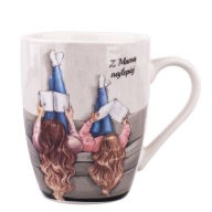 PORCELÁNOVÝ hrnček na kávu 300ml Najlepšie je s mamou
