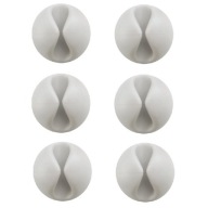 6 X SAMOLEPIACI ORGANIZÁTOR DRŽIAK KÁBLOV SILIKÓN