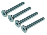 Metrická nábytková skrutka M8 x 80 mm na imbusový kľúč, 10 KS.