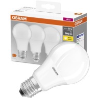 3x E27 A60 LED žiarovka 8,5W = 60W 806lm OSRAM