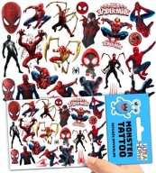 UMÝVAJÚCE DOČASNÉ TETOVANIE PRE DETI DETSKÝ SPIDERMAN ORIGINÁLNE DIZAJNY