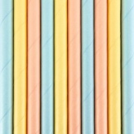Slamky na pitie, COLOR, pastelové, 10 ks
