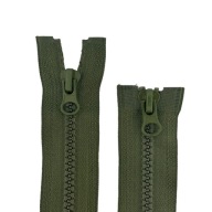 ČLENKOVÝ Zips DVOJTAŽNÝ - 80 CM - KHAKI